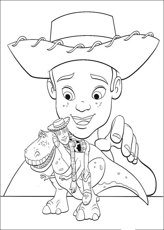Plansa de colorat cu Toy Story 79 138